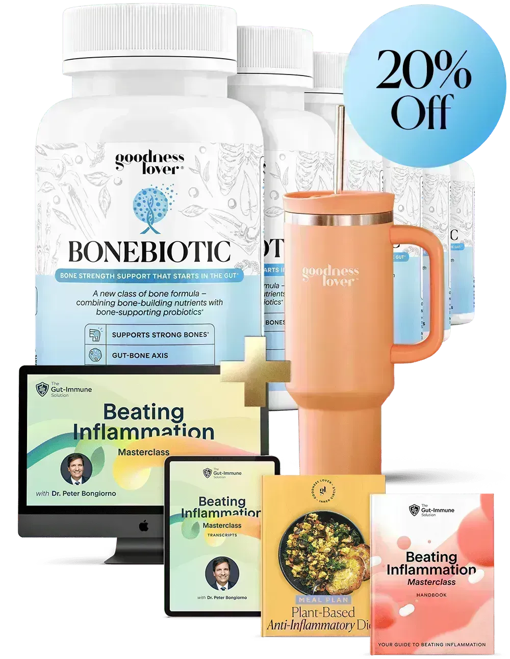 BoneBiotic 6 bottles with bonus masterclass kit