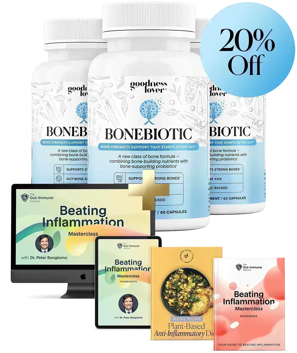 BoneBiotic 3 bottles with bonus masterclass kit