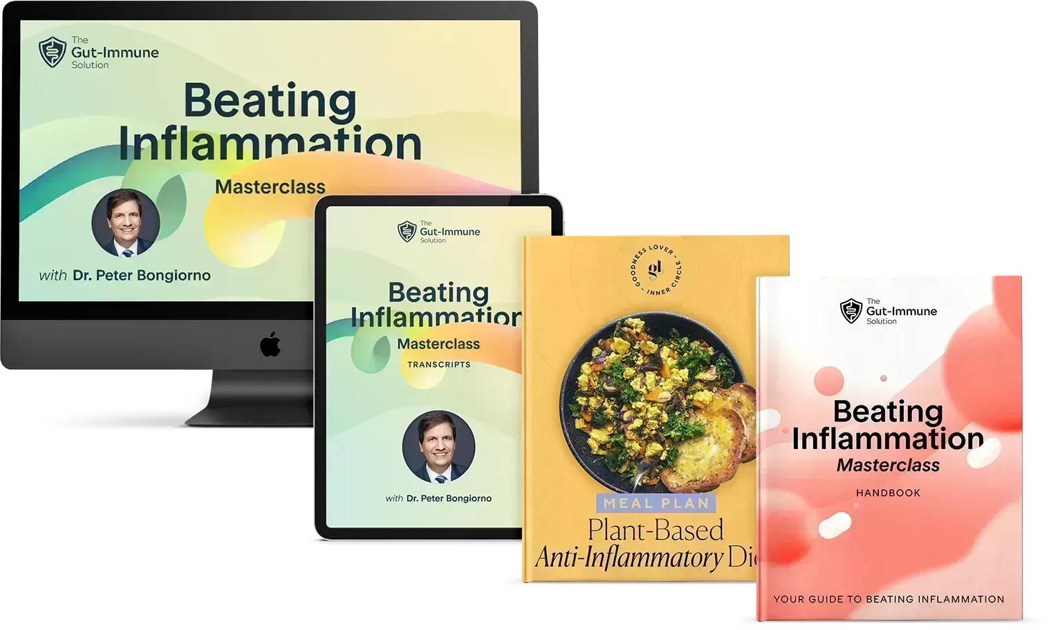 The Inflammation Collection — Beating Inflammation Masterclass, transcripts, handbook, and plant-based anti-inflammatory meal plan