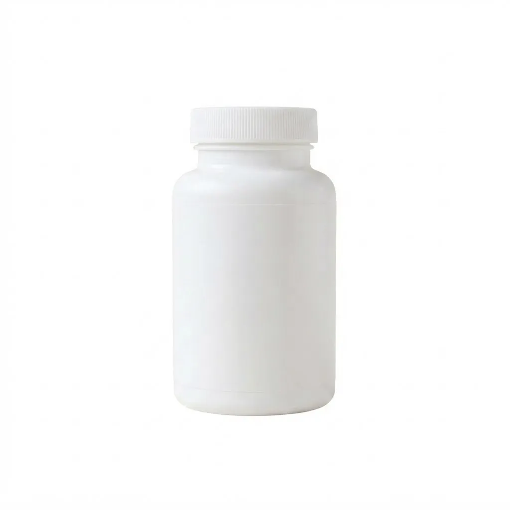 Generic unlabeled supplement bottle
